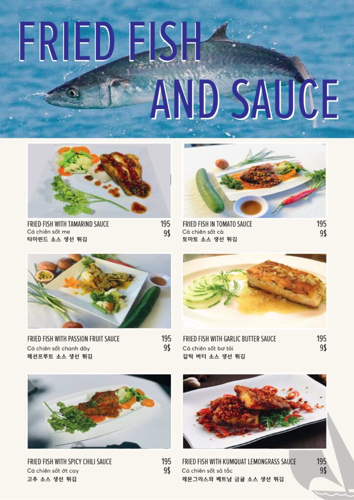 Fried Fish with Signature Sauces at Hoi An Restaurant